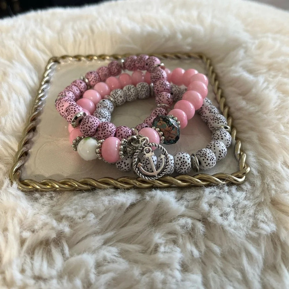 BohoChic Beach Beaded Bracelets (3pc) - Picture 2 of 2